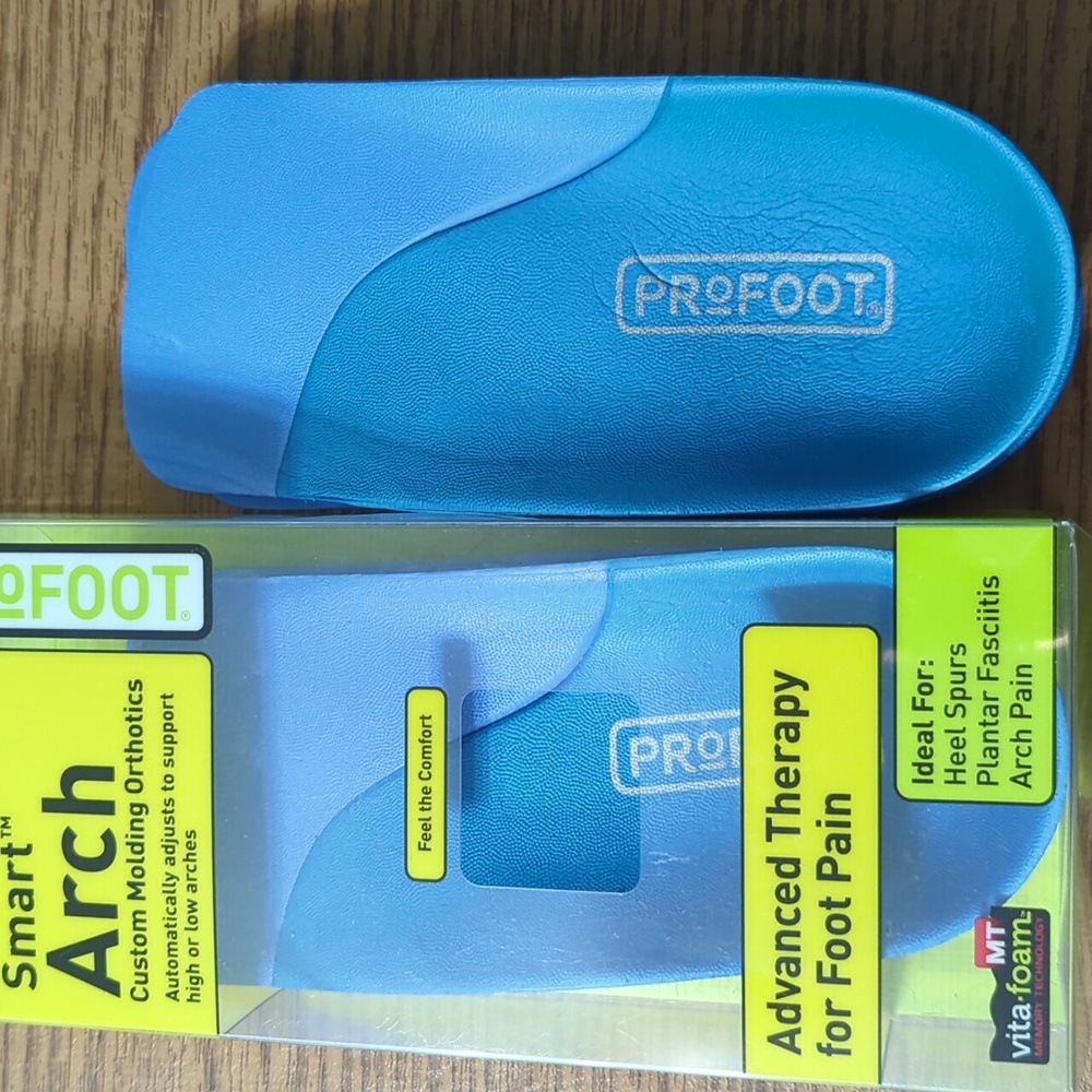 Men's ProFoot Smart Arch Support.  Custom Molding Orthotics.  NWT